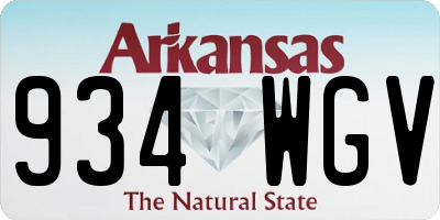 AR license plate 934WGV