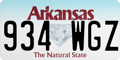 AR license plate 934WGZ