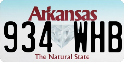 AR license plate 934WHB