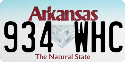 AR license plate 934WHC