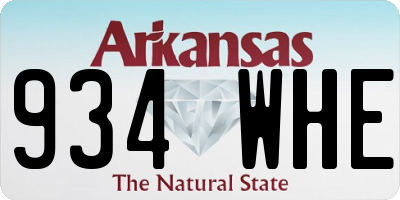 AR license plate 934WHE
