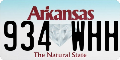 AR license plate 934WHH