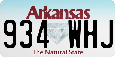 AR license plate 934WHJ