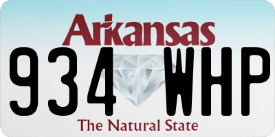 AR license plate 934WHP