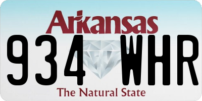 AR license plate 934WHR