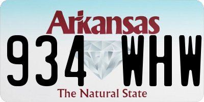 AR license plate 934WHW