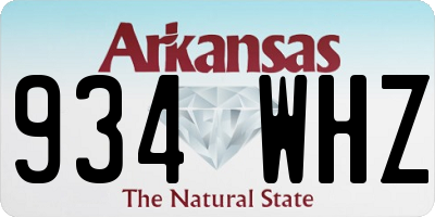 AR license plate 934WHZ