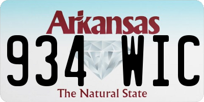 AR license plate 934WIC