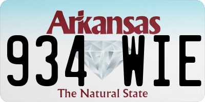 AR license plate 934WIE