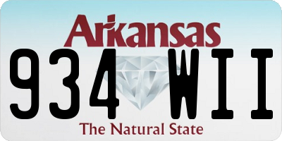 AR license plate 934WII