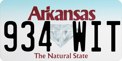 AR license plate 934WIT
