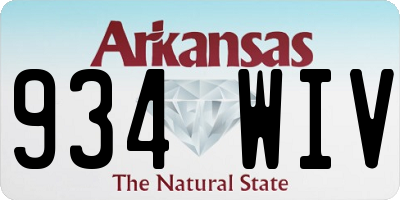 AR license plate 934WIV