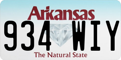 AR license plate 934WIY