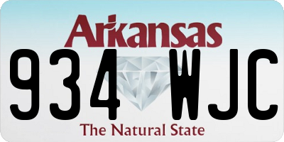 AR license plate 934WJC