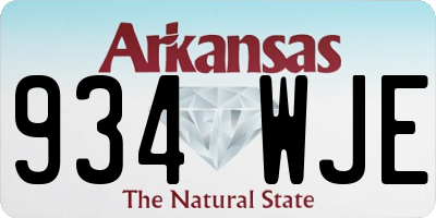 AR license plate 934WJE