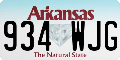 AR license plate 934WJG