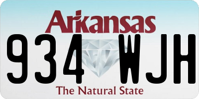 AR license plate 934WJH
