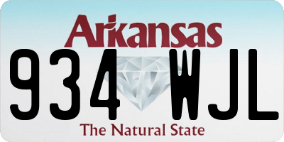 AR license plate 934WJL