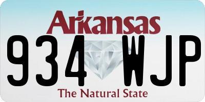AR license plate 934WJP