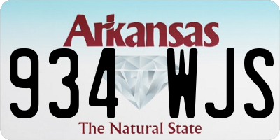 AR license plate 934WJS