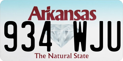 AR license plate 934WJU