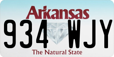 AR license plate 934WJY