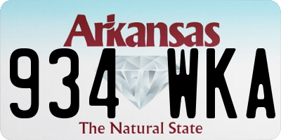 AR license plate 934WKA