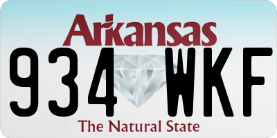 AR license plate 934WKF