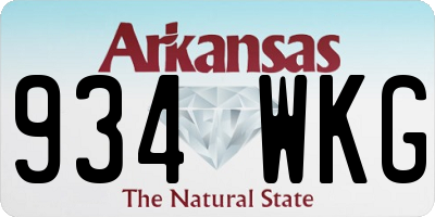 AR license plate 934WKG