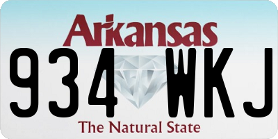 AR license plate 934WKJ