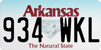 AR license plate 934WKL