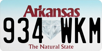 AR license plate 934WKM