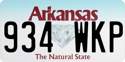 AR license plate 934WKP