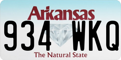 AR license plate 934WKQ