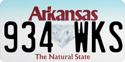 AR license plate 934WKS