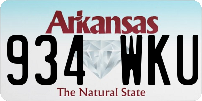 AR license plate 934WKU