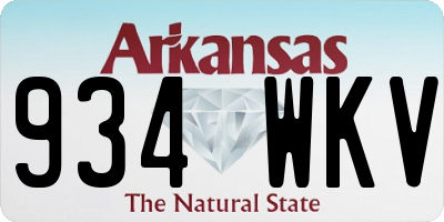 AR license plate 934WKV