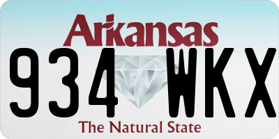 AR license plate 934WKX