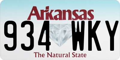 AR license plate 934WKY
