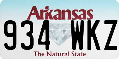 AR license plate 934WKZ