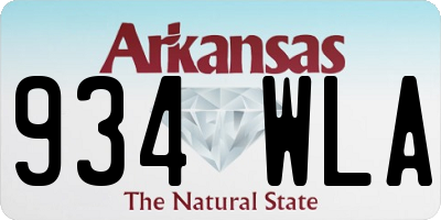 AR license plate 934WLA