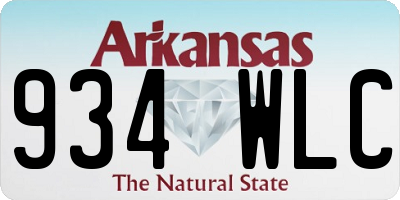 AR license plate 934WLC