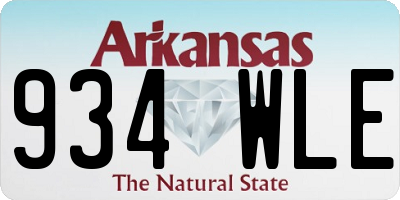 AR license plate 934WLE