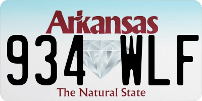 AR license plate 934WLF