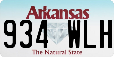 AR license plate 934WLH