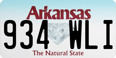 AR license plate 934WLI