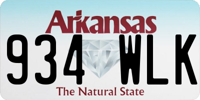 AR license plate 934WLK