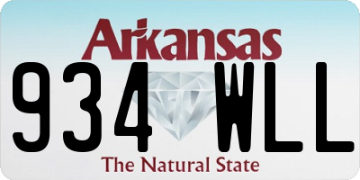 AR license plate 934WLL