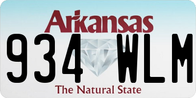 AR license plate 934WLM