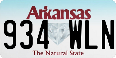 AR license plate 934WLN